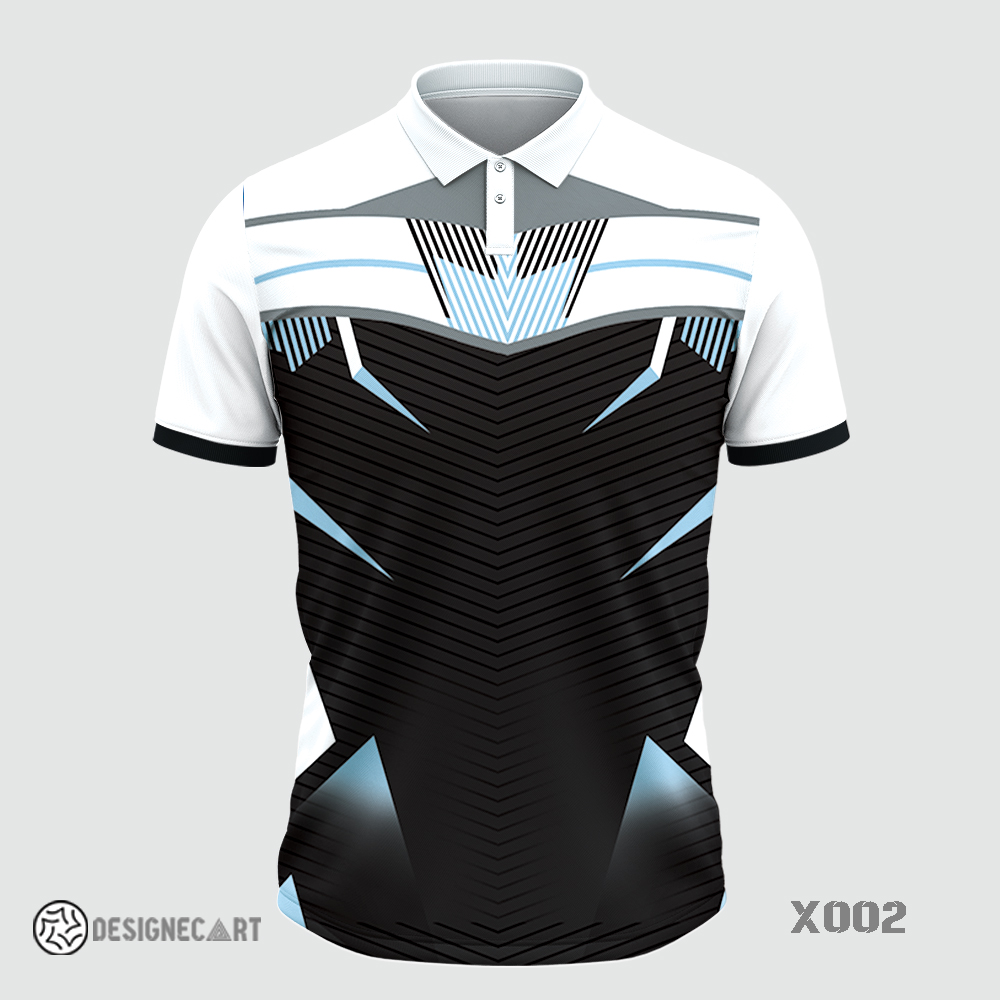 Black Cricket Jersey – Custom Design Front View